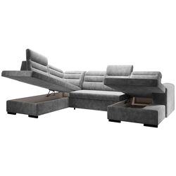 Диван П-образный Tempo Kondela Kloudy U Left (Dark Gray) Thumb