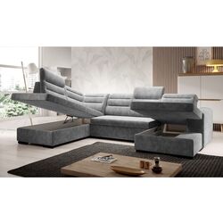 Диван П-образный Tempo Kondela Kloudy U Left (Dark Gray) Thumb