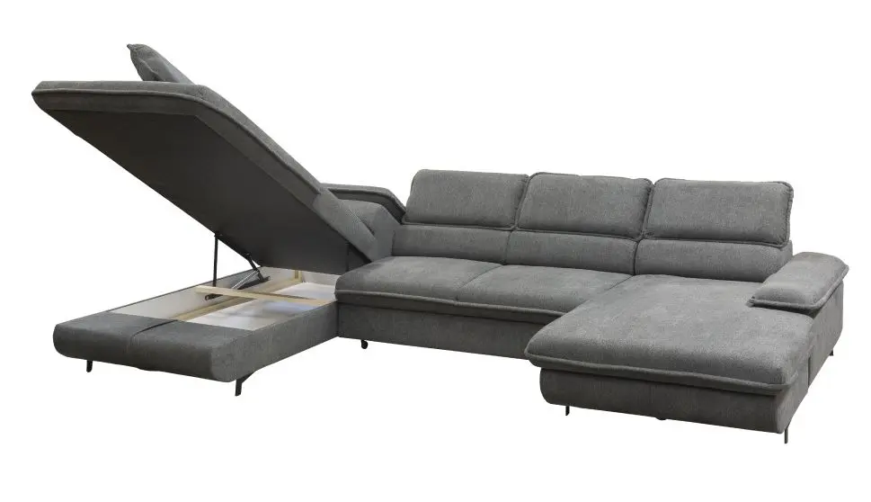 Canapea in forma de U Tempo Kondela Manty U Left (Gray) - 2