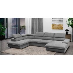 Canapea in forma de U Tempo Kondela Manty U Left (Gray)