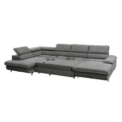 Canapea in forma de U Tempo Kondela Manty U Left (Gray) Thumb
