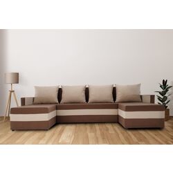 Диван П-образный Tempo Kondela Paulita (Brown/Beige) Thumb