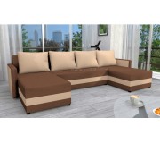 Canapea in forma de U Tempo Kondela Paulita (Brown/Beige)