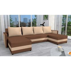 Диван П-образный Tempo Kondela Paulita (Brown/Beige)