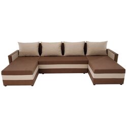 Диван П-образный Tempo Kondela Paulita (Brown/Beige) Thumb