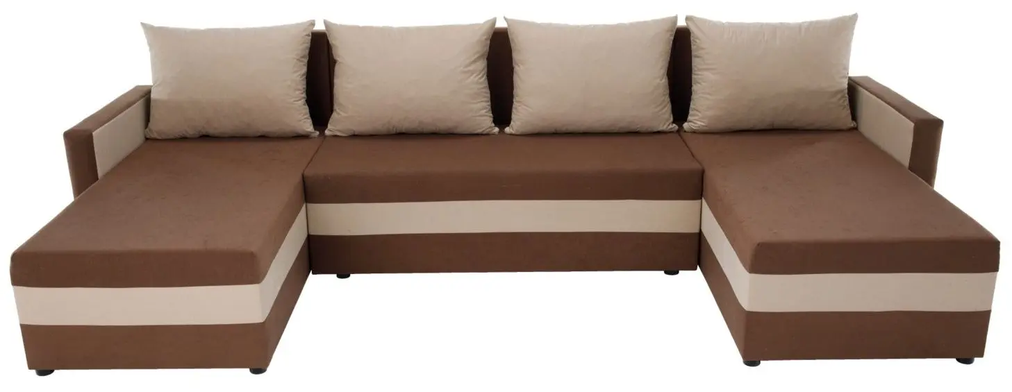 Диван П-образный Tempo Kondela Paulita (Brown/Beige)