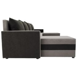 Диван П-образный Tempo Kondela Paulita (Grey/Black) Thumb