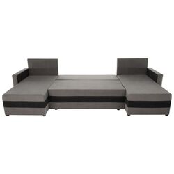 Диван П-образный Tempo Kondela Paulita (Grey/Black) Thumb