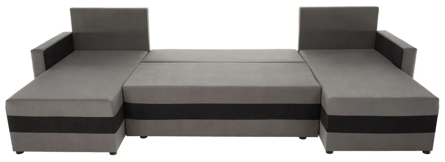 Диван П-образный Tempo Kondela Paulita (Grey/Black)