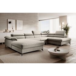Canapea in forma de U Tempo Kondela Poly Roh Right (Beige)