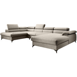 Canapea in forma de U Tempo Kondela Poly Roh U Left Whisper 02 (Beige) Thumb