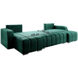 Canapea in forma de U Tempo Kondela Porima U (Emerald) Thumb