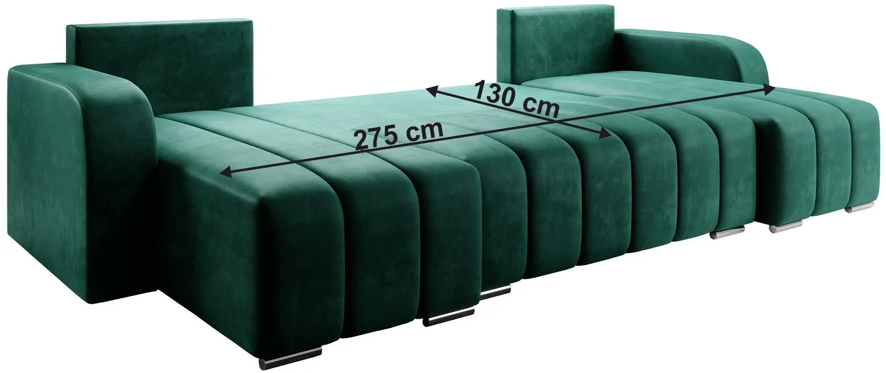 Canapea in forma de U Tempo Kondela Porima U (Emerald)