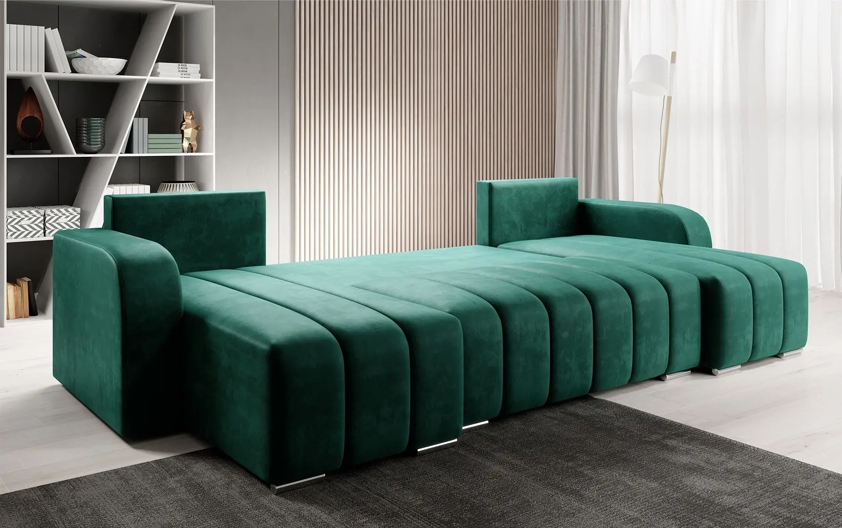 Canapea in forma de U Tempo Kondela Porima U (Emerald)