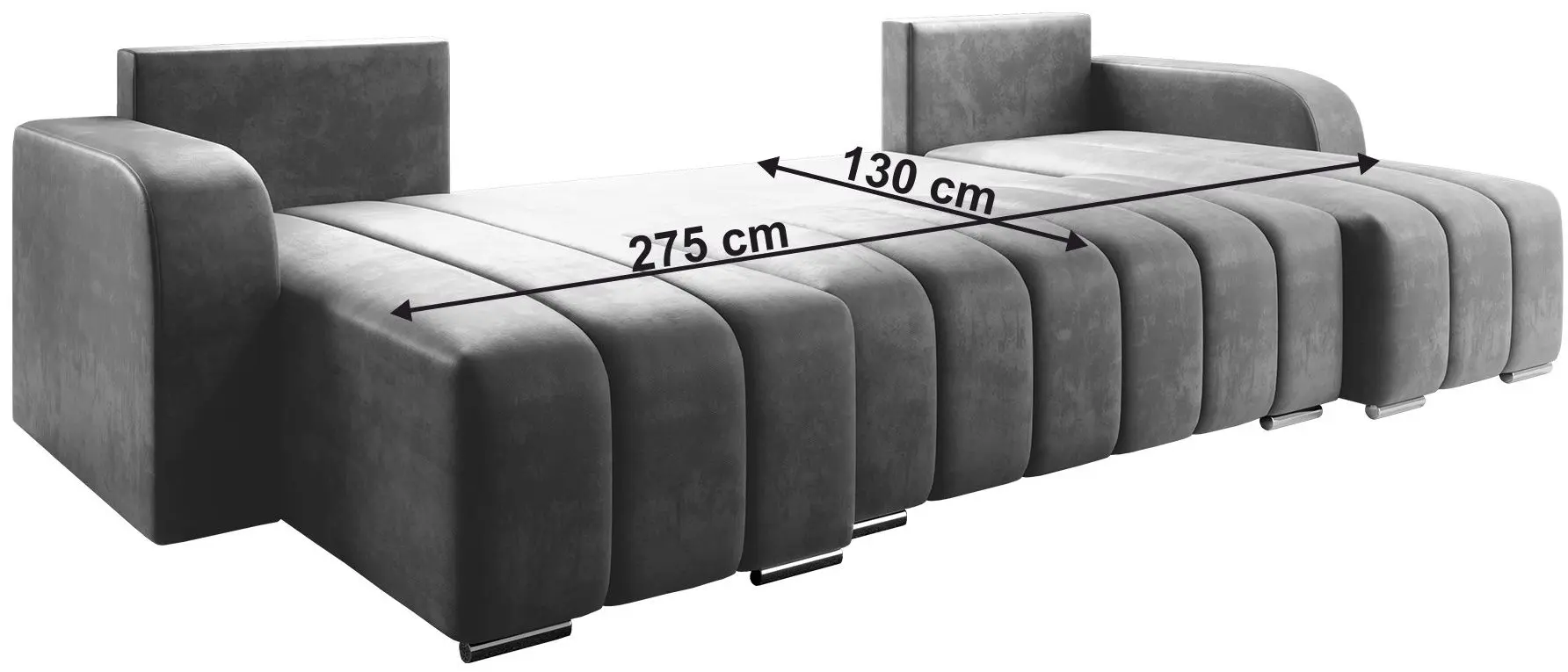 Canapea in forma de U Tempo Kondela Porima U (Gray)