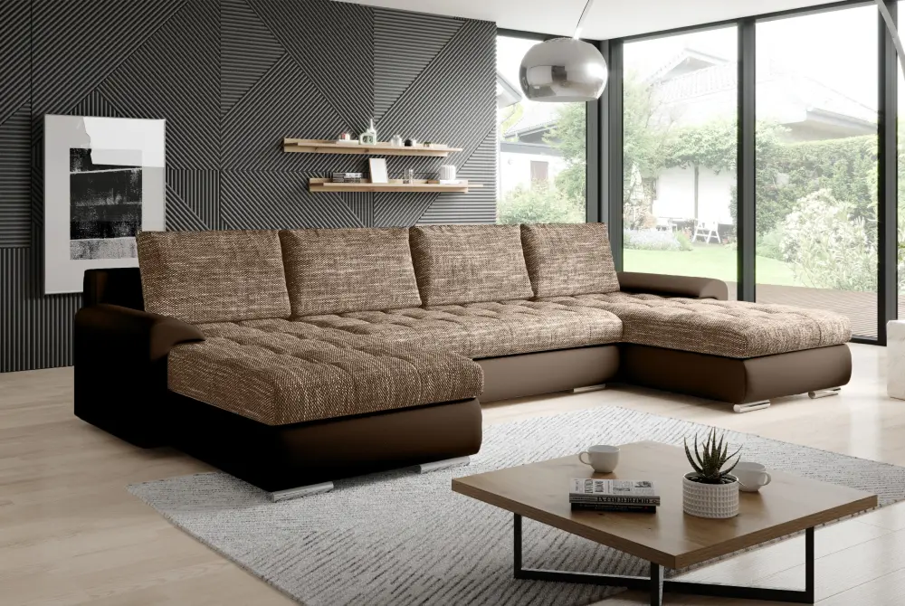 Диван П-образный Tempo Kondela Tolita U Uni Berlin 03 (Brown)