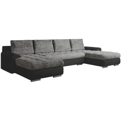 Canapea in forma de U Tempo Kondela Tolita U Uni (Black/Gray) Thumb