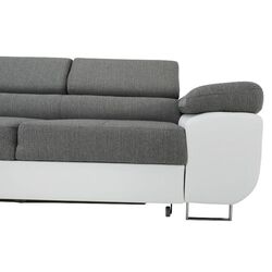 Canapea de colt extensibila Tempo Kondela Amareto Left (White/Gray) Thumb
