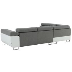 Canapea de colt extensibila Tempo Kondela Amareto Left (White/Gray) Thumb