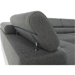 Canapea de colt extensibila Tempo Kondela Amareto Left (White/Gray) Thumb