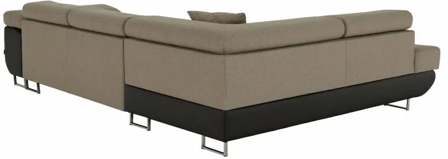 Canapea de colt extensibila Tempo Kondela Amareto New Left (Brown/Beige)