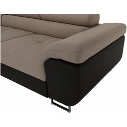 Canapea de colt extensibila Tempo Kondela Amareto New Left (Brown/Beige) Thumb