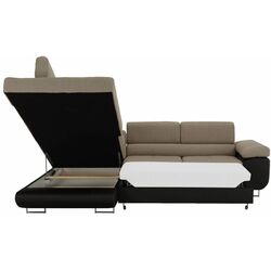 Canapea de colt extensibila Tempo Kondela Amareto New Left (Brown/Beige) Thumb