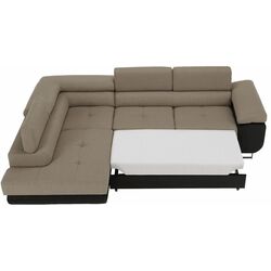 Canapea de colt extensibila Tempo Kondela Amareto New Left (Brown/Beige) Thumb