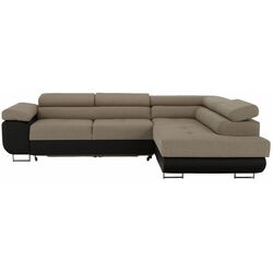 Canapea de colt extensibila Tempo Kondela Amareto New Right (Brown/Beige) Thumb