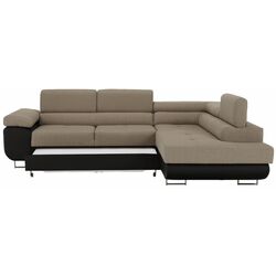 Canapea de colt extensibila Tempo Kondela Amareto New Right (Brown/Beige) Thumb