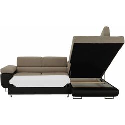 Canapea de colt extensibila Tempo Kondela Amareto New Right (Brown/Beige) Thumb