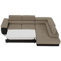 Canapea de colt extensibila Tempo Kondela Amareto New Right (Brown/Beige) Thumb