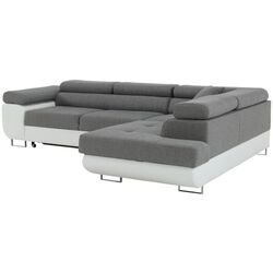 Canapea de colt extensibila Tempo Kondela Amareto Right (White/Gray) Thumb