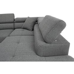 Canapea de colt extensibila Tempo Kondela Amareto Right (White/Gray) Thumb