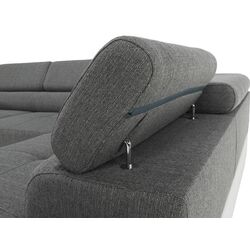 Canapea de colt extensibila Tempo Kondela Amareto Right (White/Gray) Thumb