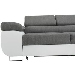 Canapea de colt extensibila Tempo Kondela Amareto Right (White/Gray) Thumb