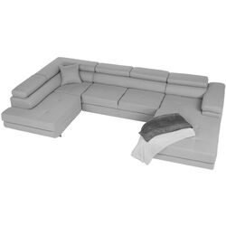 Диван угловой раскладной Tempo Kondela Amareto U Left (Light Gray) Thumb