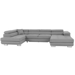 Диван угловой раскладной Tempo Kondela Amareto U Left (Light Gray) Thumb