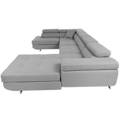 Диван угловой раскладной Tempo Kondela Amareto U Left (Light Gray) Thumb
