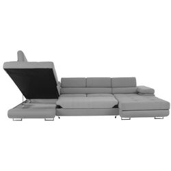 Диван угловой раскладной Tempo Kondela Amareto U Left (Light Gray) Thumb