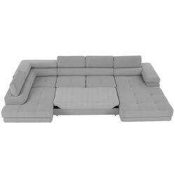 Диван угловой раскладной Tempo Kondela Amareto U Left (Light Gray) Thumb