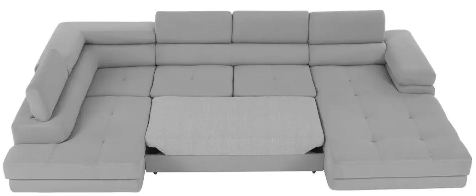 Диван угловой раскладной Tempo Kondela Amareto U Left (Light Gray) - 6