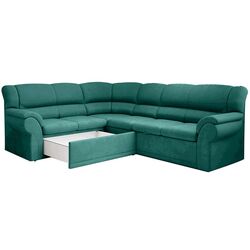 Canapea de colt extensibila Tempo Kondela Amelia Left (Emerald) Thumb