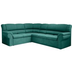 Canapea de colt extensibila Tempo Kondela Amelia Left (Emerald)