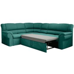 Canapea de colt extensibila Tempo Kondela Amelia Left (Emerald) Thumb