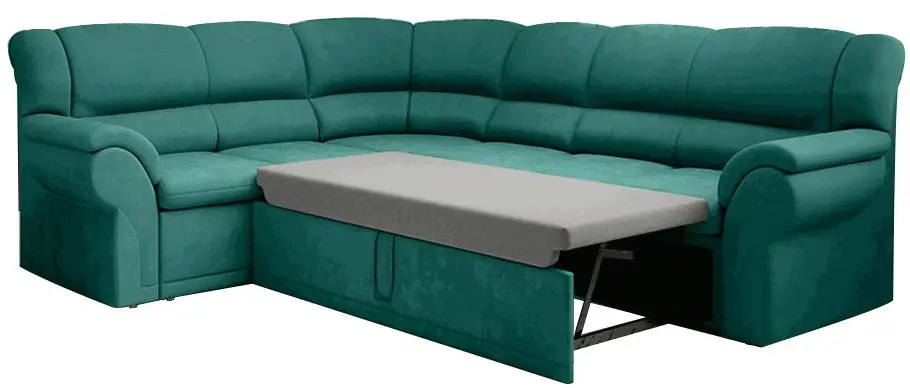 Canapea de colt extensibila Tempo Kondela Amelia Left (Emerald)