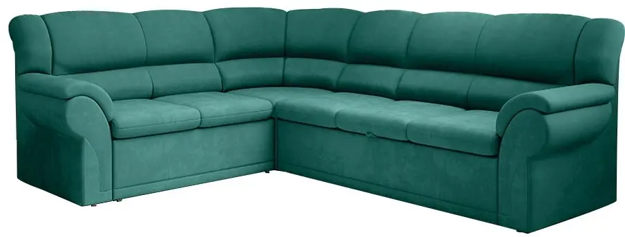 Canapea de colt extensibila Tempo Kondela Amelia Left (Emerald)