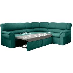Canapea de colt extensibila Tempo Kondela Amelia Right (Emerald) Thumb