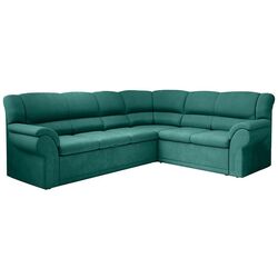 Canapea de colt extensibila Tempo Kondela Amelia Right (Emerald)