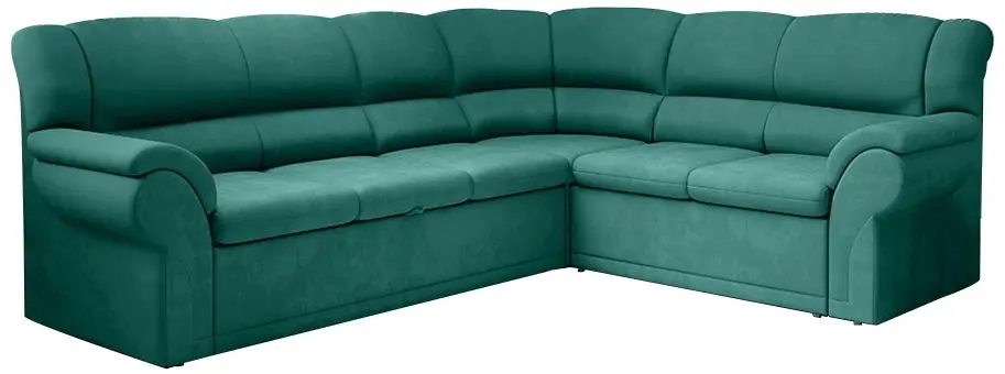 Canapea de colt extensibila Tempo Kondela Amelia Right (Emerald)